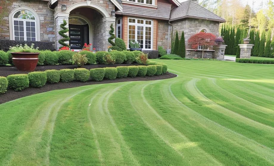 Healthy GTA lawn maintained by Wolfcrest